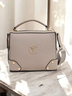 Małe Torebki^Royalfashion Wszechstronna torebka kwadratowa z eko skóry jasny brązowy