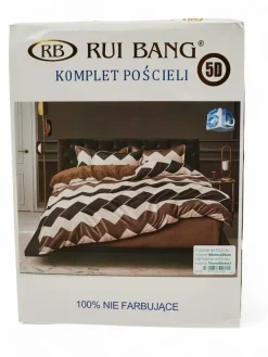 180 X 200 Cm^Royalfashion Wzorzysta pościel 180x200 komplet 3 CZĘŚCI