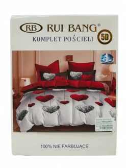 180 X 200 Cm^Royalfashion Wzorzysta pościel 180x200 komplet 3 CZĘŚCI