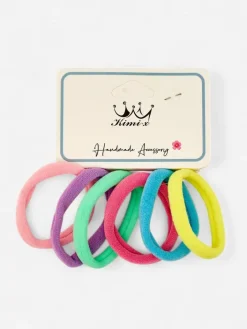 Akcesoria Do Włosów^Royalfashion Zestaw 6 gumek do włosów Color Multi Wielokolorowe