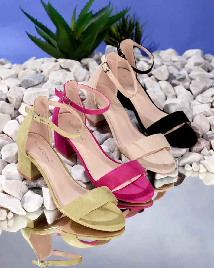 Buty Na Wielkie Wyjście|Sandały Na Słupku^Royalfashion Zielone damskie sandałki na niskim słupku Mesteri zielony