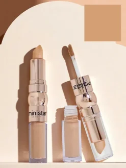 Twarz^Royalfashion Rozświetlacz w sztyfcie i korektor w płynie do twarzy 2w1 Golden Beige