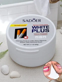 Higiena I Zdrowie^Royalfashion Sadoer Wybielający puder do zębów usuwający przebarwienia po tytoniu