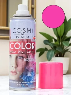 Włosy^Royalfashion Spray Koloryzujący Lakier do włosów Fuksjowy