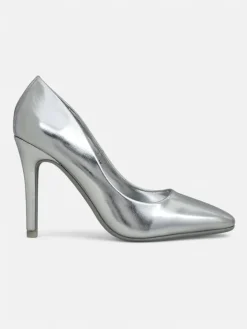 Szpilki|Klasyczne^Royalfashion Srebrne Szpilki Elegante srebrny