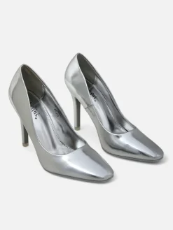 Szpilki|Klasyczne^Royalfashion Srebrne Szpilki Elegante srebrny