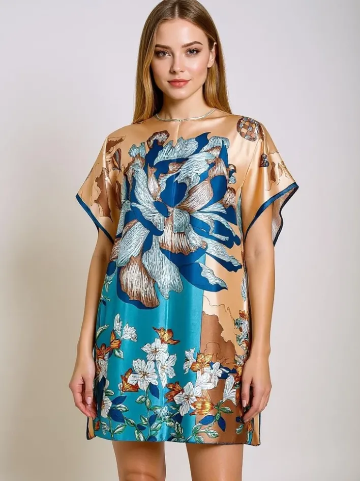 Narzutka Plażowa|Bluzki / Koszule / Koszulki^Royalfashion Sukienka Pareo Kalista – wielokolorowa, lekka tkanina, uniwersalna Wielokolorowe