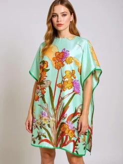 Narzutka Plażowa|Bluzki / Koszule / Koszulki^Royalfashion Sukienka pareo Calista – wielokolorowa lekkość i elegancja Wielokolorowe