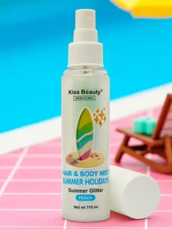 Twarz|Twarz^Royalfashion Summer Spray- Rozświetlacz do włosów i ciała w płynie Peach