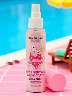 Twarz|Twarz^Royalfashion Summer Spray- Rozświetlacz do włosów i ciała w płynie Strawberry