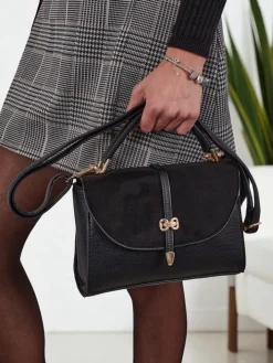 Małe Torebki^Royalfashion Torebka damska z eko skóry Sofia Blace czarny