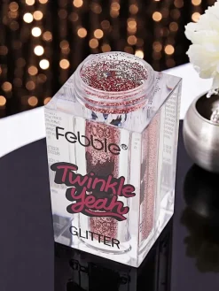 Twarz|Oczy^Royalfashion Twinkle Yeah Ciemnoróżowy brokat do twarzy i ciała