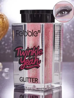 Twarz|Oczy^Royalfashion Twinkle Yeah Jasnoróżowy brokat do twarzy i ciała