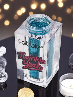 Twarz|Oczy^Royalfashion Twinkle Yeah Turkusowy brokat do twarzy i ciała