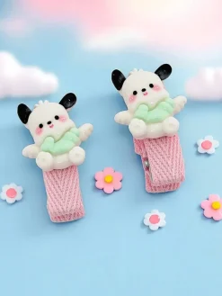 Dziewczęce^Royalfashion Urocze spinki do włosów dziecięce ze zwierzątkiem Jasnoróżowy