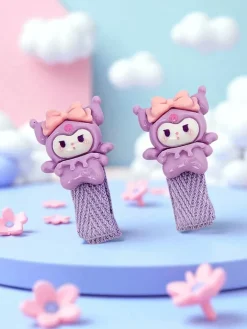 Dziewczęce^Royalfashion Urocze spinki do włosów dziecięce ze zwierzątkiem fioletowy