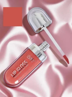 Usta^Royalfashion USHAS Błyszczyk do ust z brokatem kolor Deep Pink