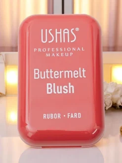 Twarz^Royalfashion USHAS Prasowany róż do policzków kolor Pink Crush