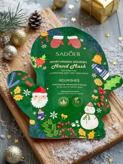 Dłonie^Royalfashion Świąteczna Maska do rąk - rękawiczki z niacynamidami- nawilżająca