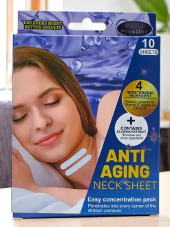 Higiena I Zdrowie^Royalfashion Wygładzająco- nawilżające plastry na szyję na noc 10 szt.