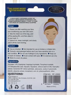 Higiena I Zdrowie^Royalfashion Wygładzająco- nawilżające plastry na szyję na noc 10 szt.