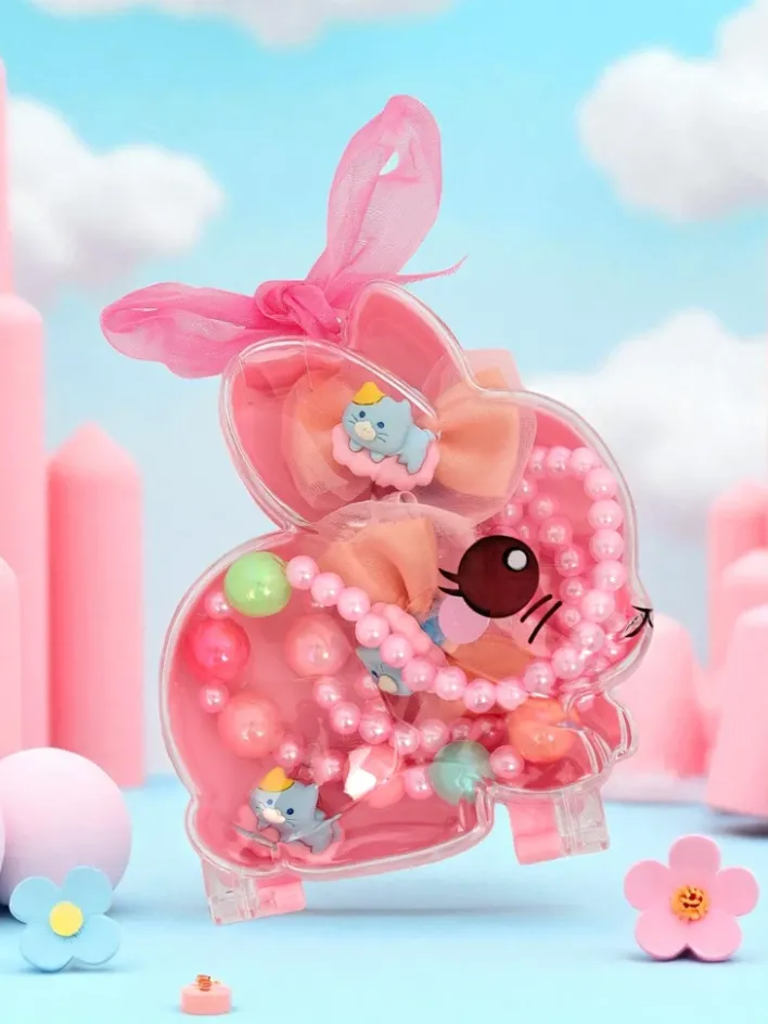 Dziewczęce^Royalfashion Zestaw biżuterii dla dzieci Bambina Allegra Pink różowy