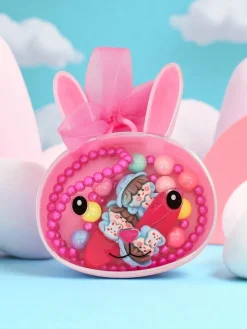 Dziewczęce^Royalfashion Zestaw biżuterii dla dzieci Bambina Dolce Fuschia Fuksjowy