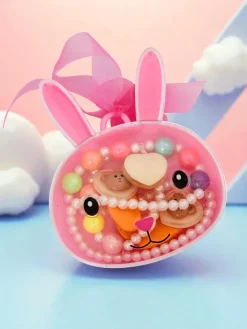 Dziewczęce^Royalfashion Zestaw biżuterii dla dzieci Bambina Dolce White biały