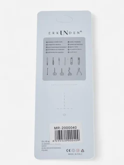 Oczy^Royalfashion Zestaw do stylizacji rzęs- pęseta do sztucznych rzęs i szczoteczka fioletowy