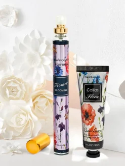 Dłonie^Royalfashion Zestaw Krem do rąk i perfumetka Flower Blooming
