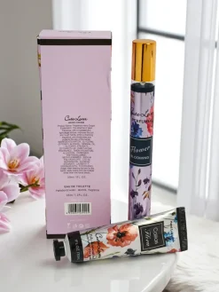 Dłonie^Royalfashion Zestaw Krem do rąk i perfumetka Flower Blooming