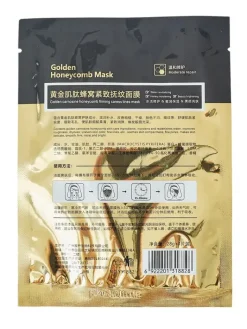 Twarz^Royalfashion Złota maseczka w płachcie o strukturze plastra miodu 28g